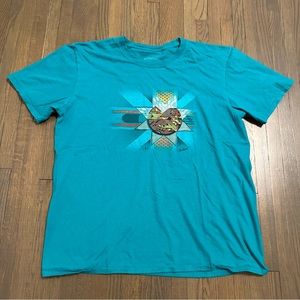 Pendleton graphic logo blue red yellow t shirt